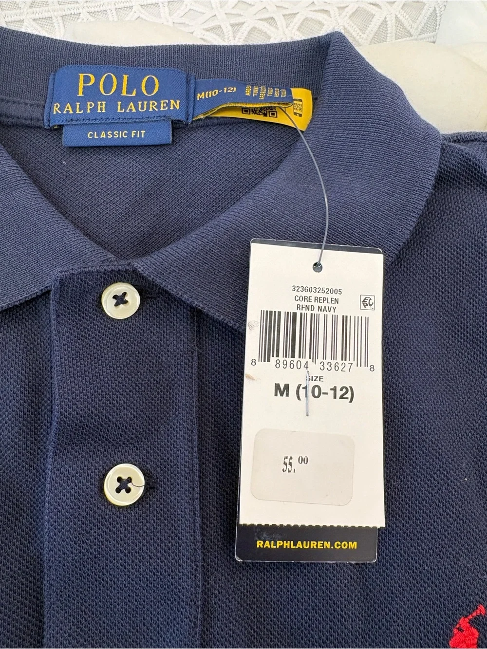 Polo Ralph Lauren Navy Polo with Red Pony Embroidery